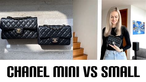 chanel mini flap vs small